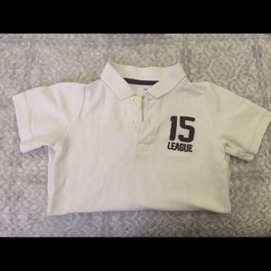 kids white polo